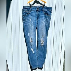 Size 13 FLOWER Brand distressed jeans